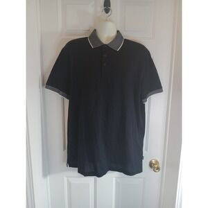 New‎ Hugo BOSS  Polo Mens Dark Blue  Prout 26 Polo Shirt 2xl Boss Spell out